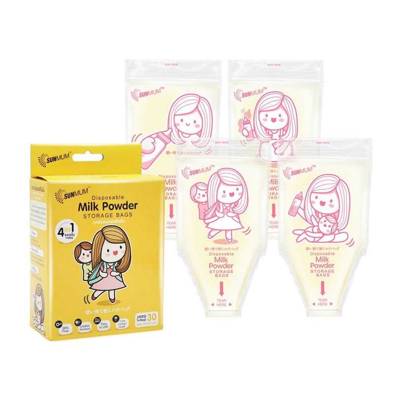 SUNMUM Disposable Milk Powder Storage Bags ถุงแบ่งนมผงซันมัม