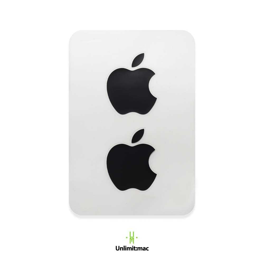 Sticker Apple Logo Black (Size M)