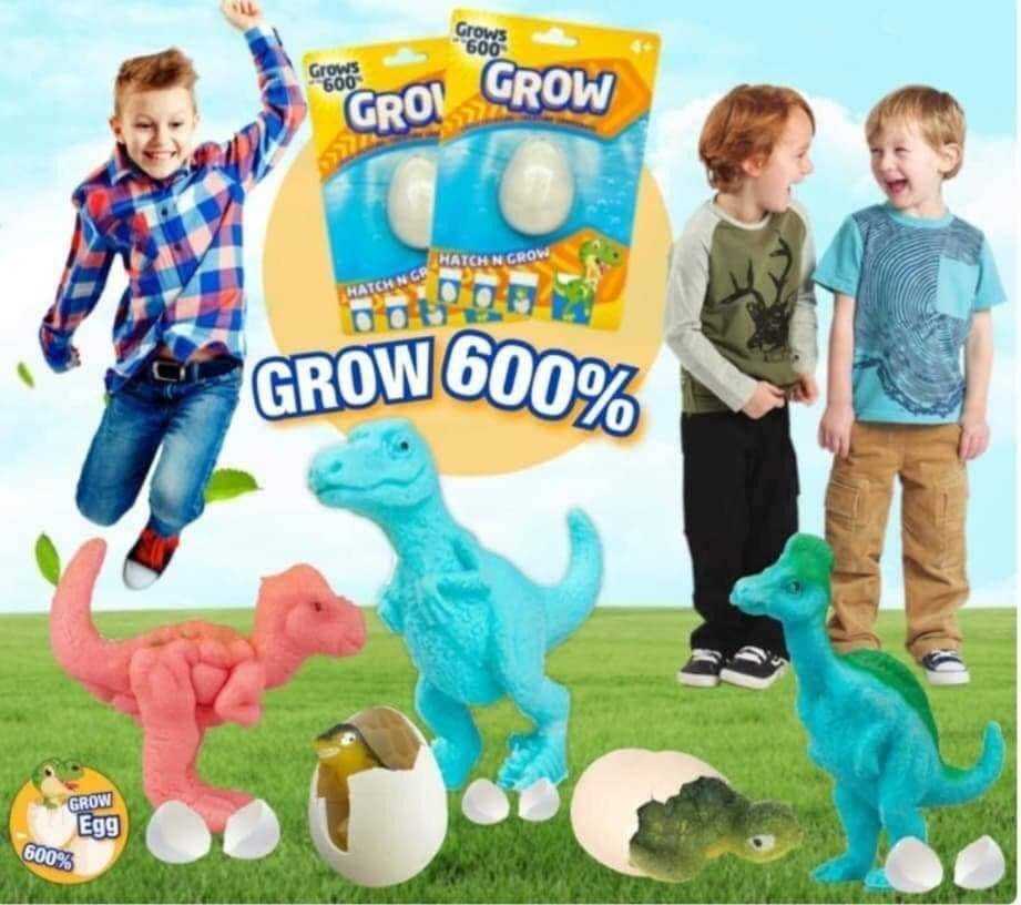 ไข่สุ่มไดโนเสาร์แช่น้ำ🦕🦖 ขยายตัวได้ถึง 600%