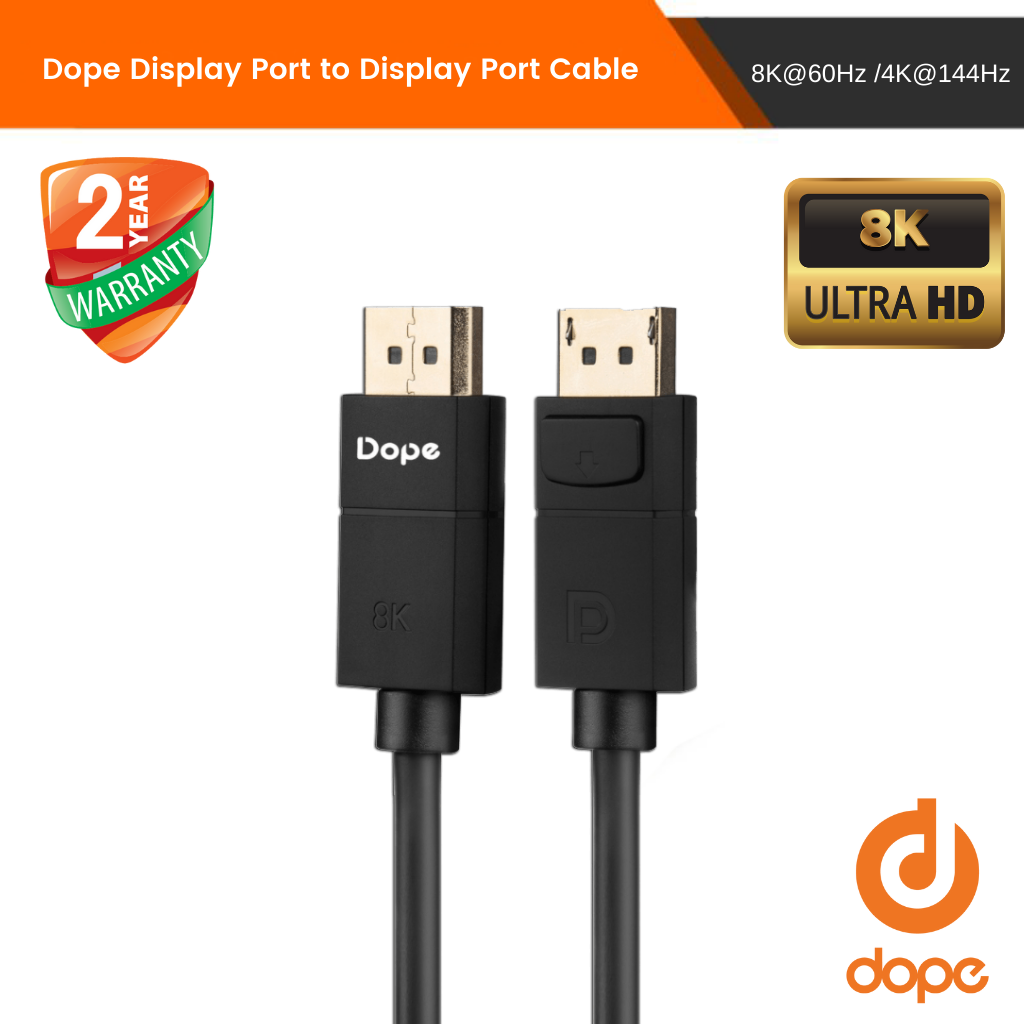 Dope สาย DisplayPort to Display Port 1.4