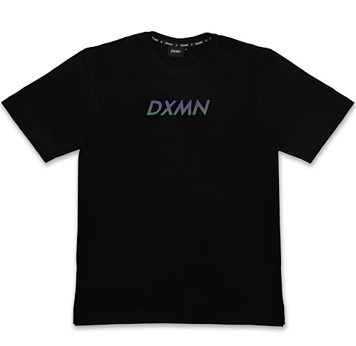 DXMN OVERSIZE LOGO REFLECTIVE HOLOGRAM TEE