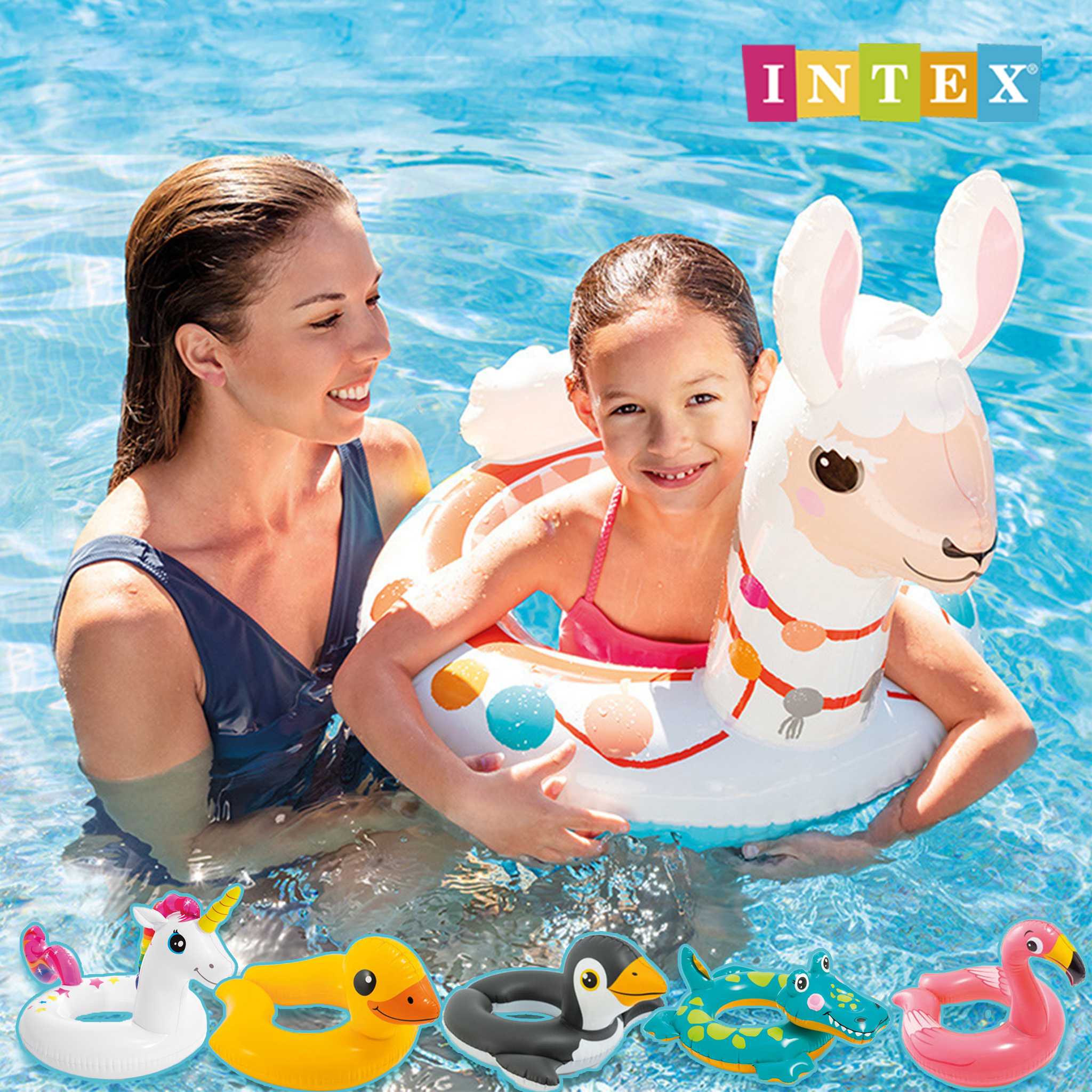 ห่วงยาง ห่วงยางเป่าลม ห่วงยางสวมเอวลายสัตว์ intex ส่งฟรี (ทักไลน์ก่อนสังซื้อ เพื่อเช็คสต็อก)
