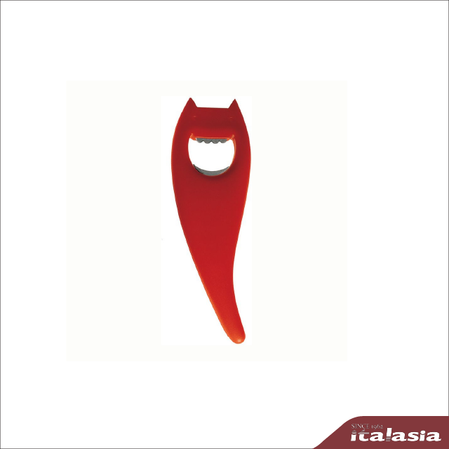 Bottle opener in 18/10 stainless steel and birch-wood