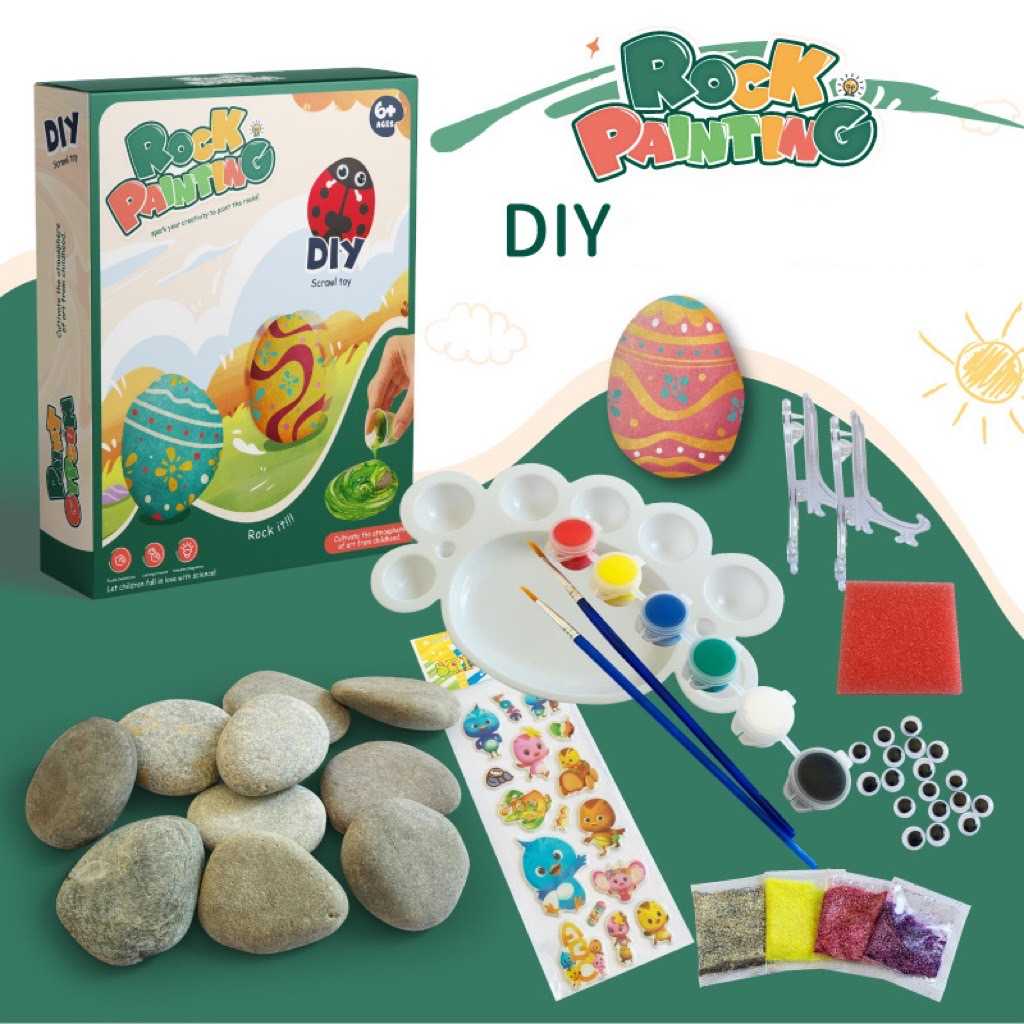 Rock Painting หินระบายสี DIY