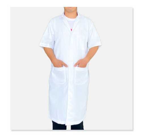 เสื้อกาวน์ตัวยาว-แขนสั้น ผ้าลีวาย #L