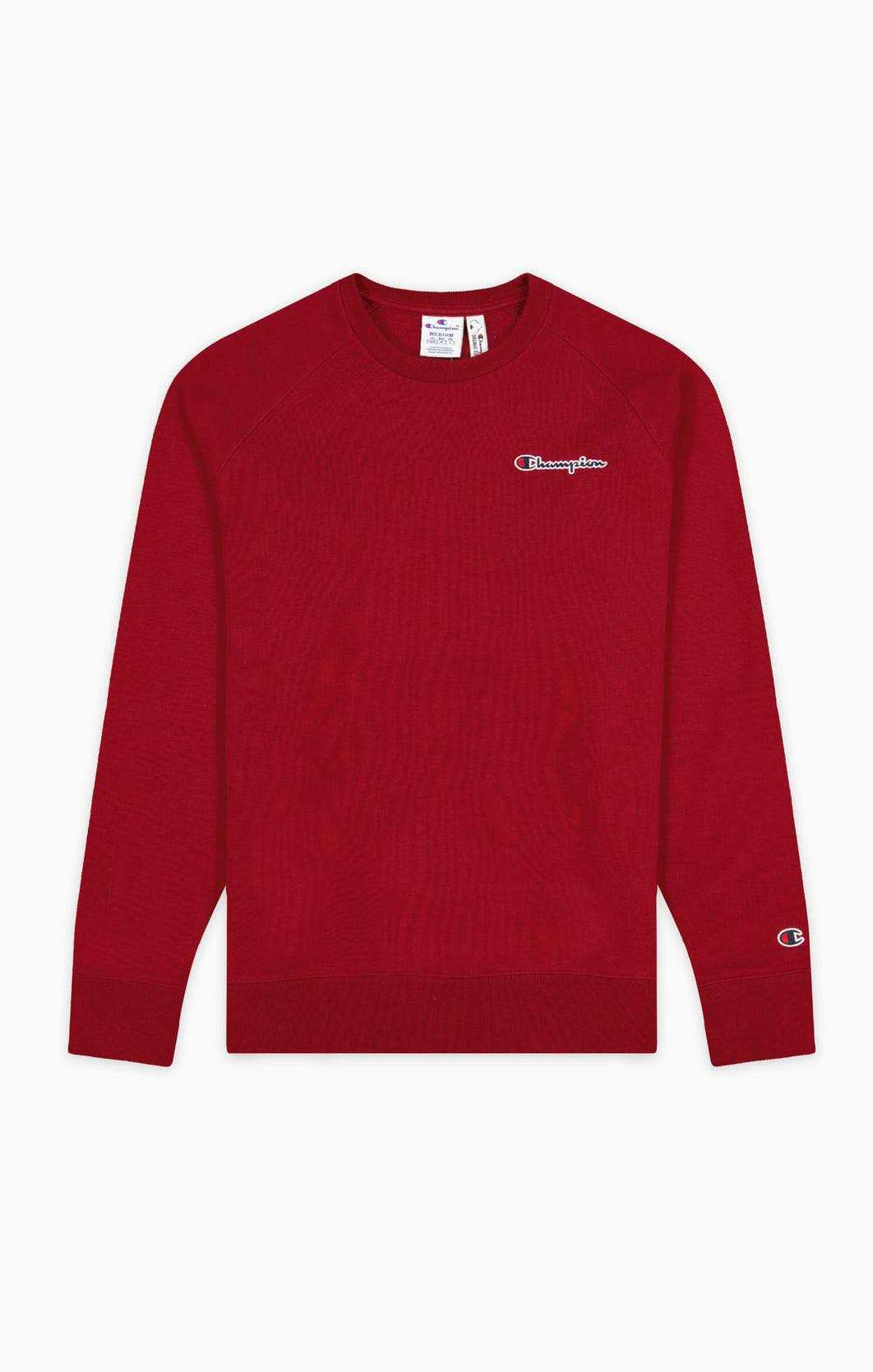 CHAMPION  ORGANIC COTTON BLEND SCRIPT LOGO BACK SWEATSHIRT