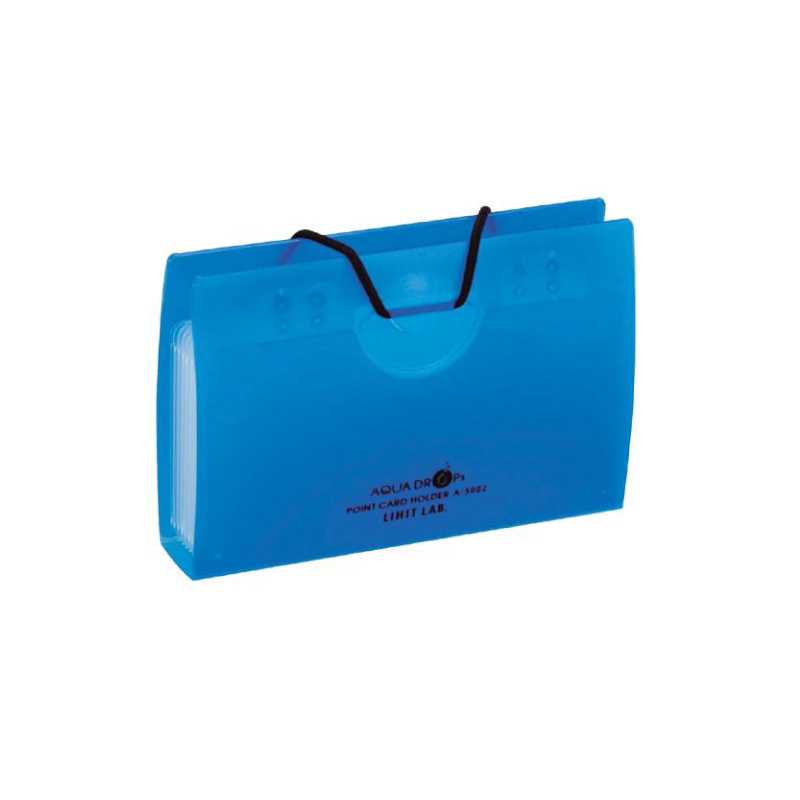 LIHIT Aqua Drops Point Card Holder (แฟ้มใส่นามบัตร 10 ใบ) A-5002-8
