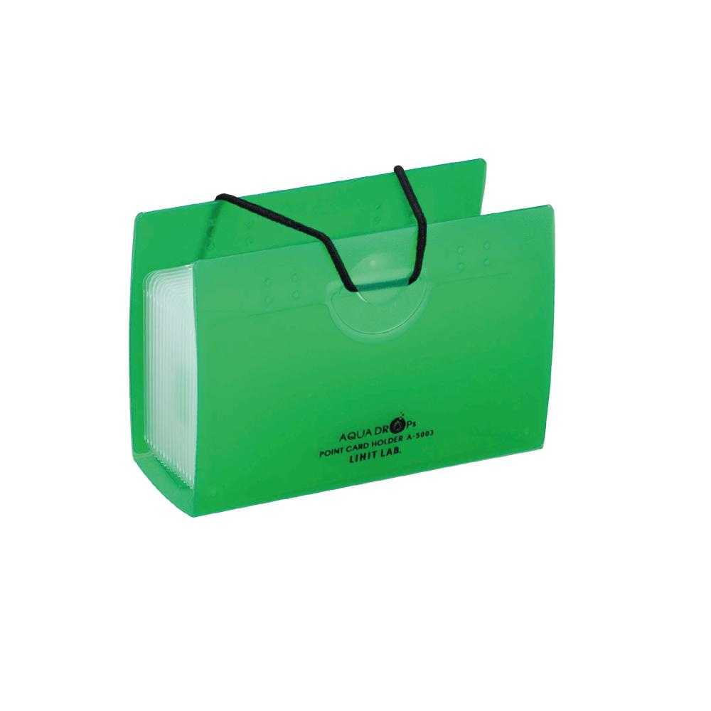LIHIT Aqua Drops Point Card Holder (แฟ้มใส่นามบัตร 20 ใบ) A-5003-6