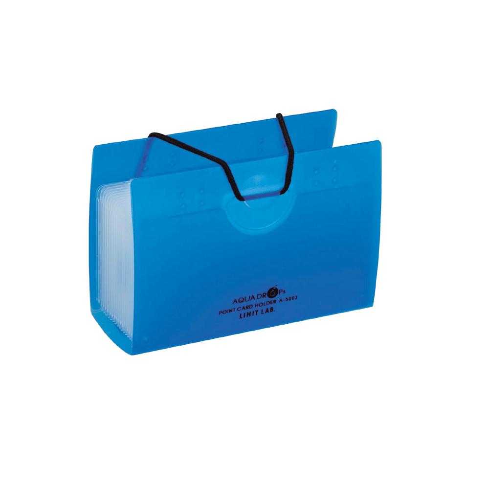 LIHIT Aqua Drops Point Card Holder (แฟ้มใส่นามบัตร 20 ใบ) A-5003-8