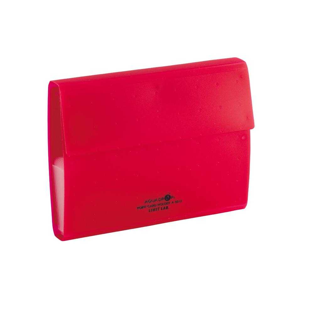 LIHIT Aqua Drops Point Card Holder 2 Row (แฟ้มใส่นามบัตรแนวตั้ง 20 ใบ) A-5012-3