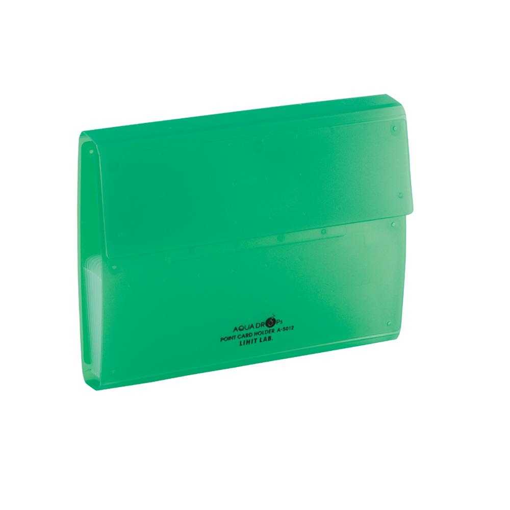 LIHIT Aqua Drops Point Card Holder 2 Row (แฟ้มใส่นามบัตรแนวตั้ง 20 ใบ) A-5012-6