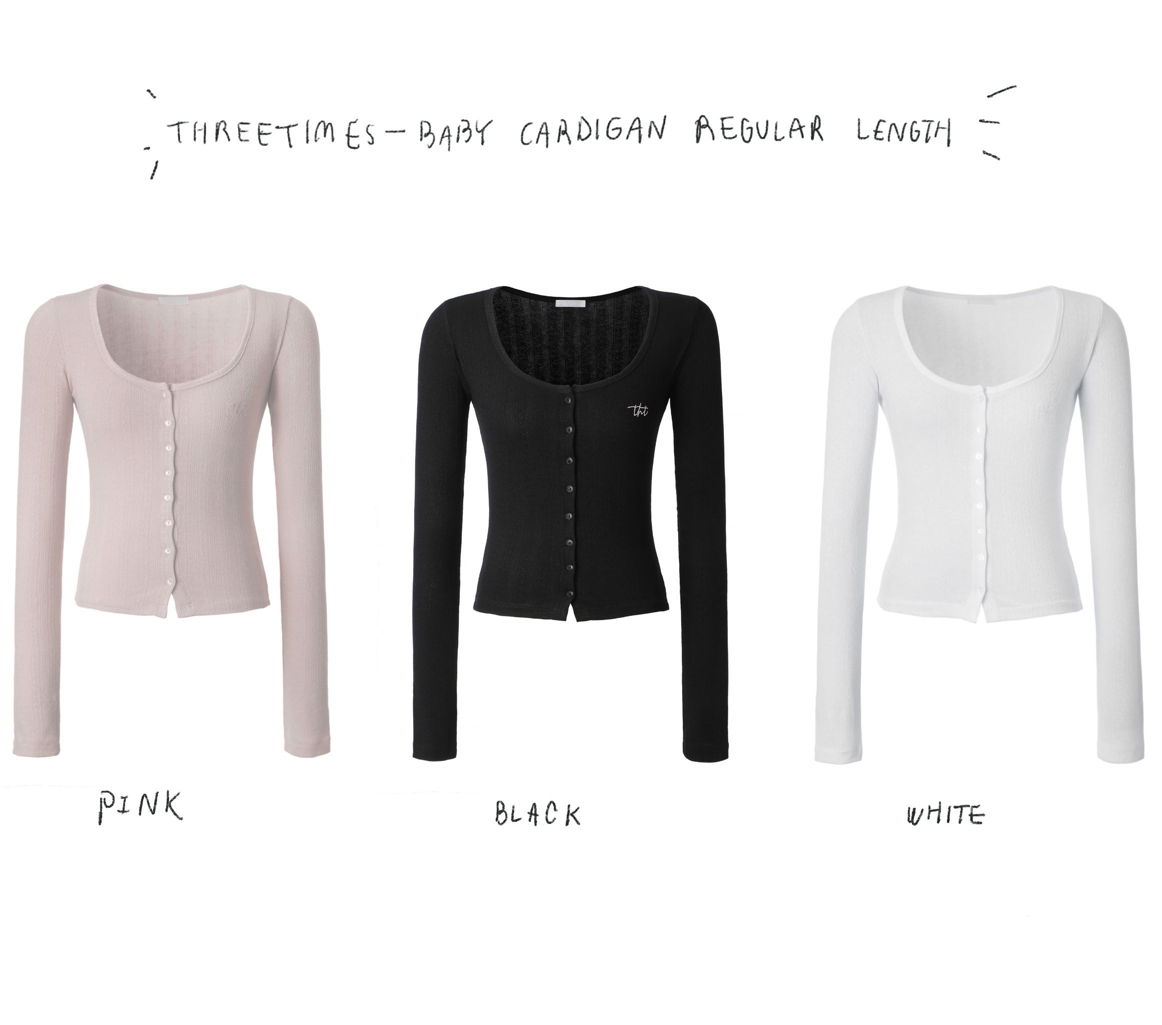 (PRE,รวมส่ง) BABY CARDIGAN REGULAR LENGTH/THREETIMES 