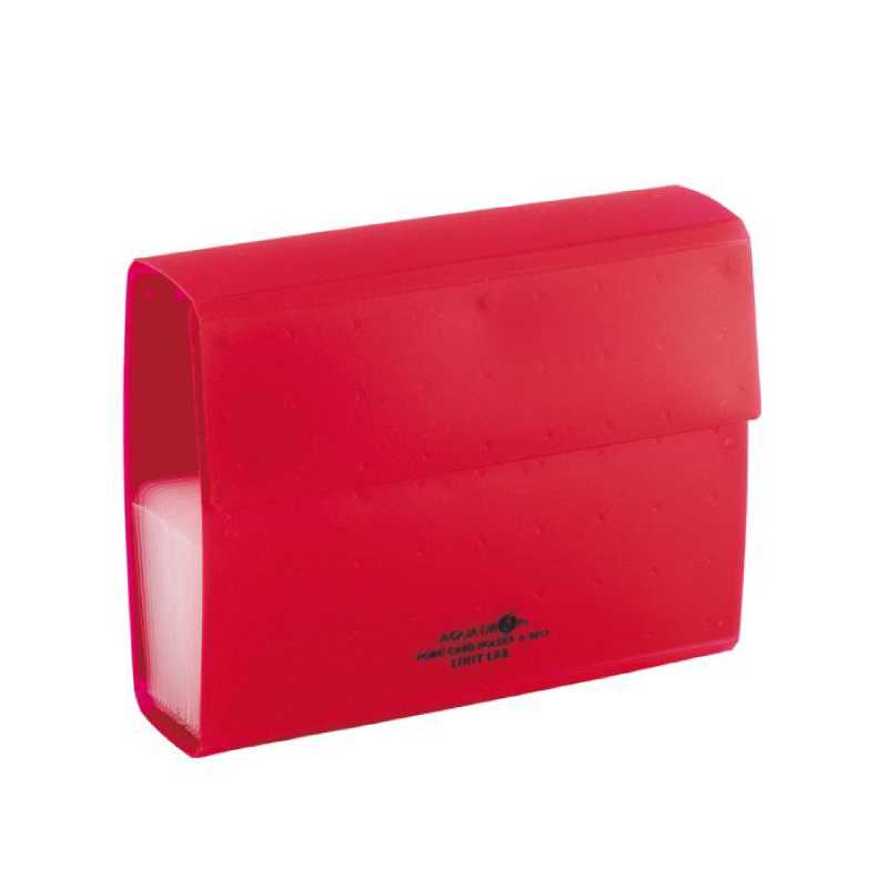 LIHIT Aqua Drops Point Card Holder 2 Row (แฟ้มใส่นามบัตรแนวตั้ง 40 ใบ) A-5013-3