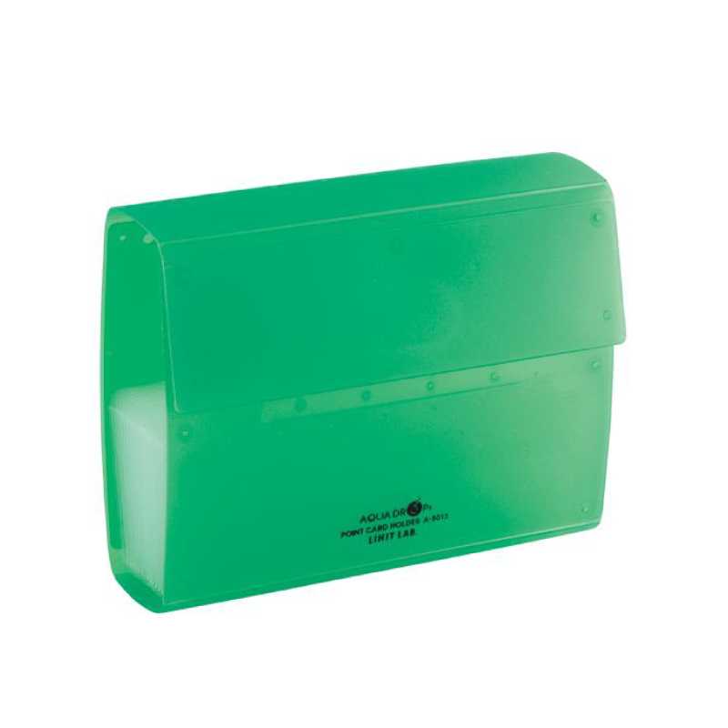 LIHIT Aqua Drops Point Card Holder 2 Row (แฟ้มใส่นามบัตรแนวตั้ง 40 ใบ) A-5013-6
