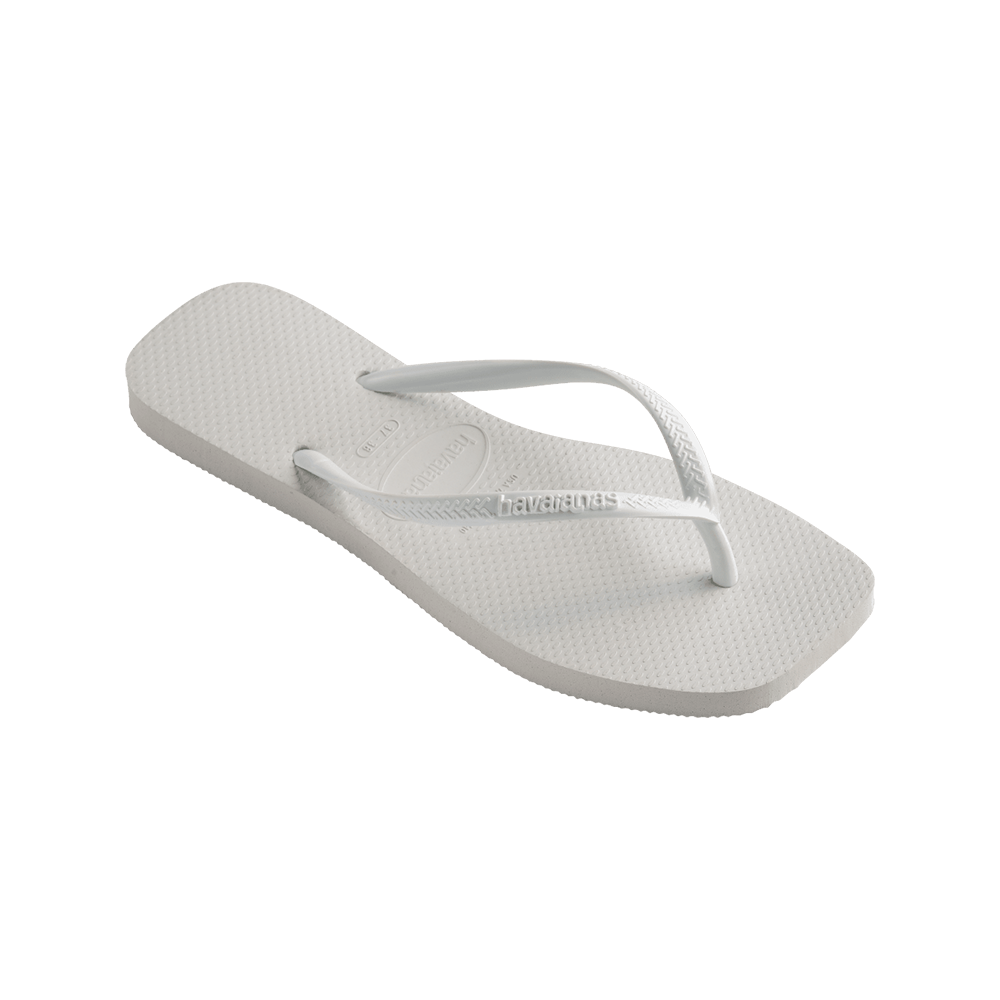 HAVAIANAS รองเท้าแตะผู้หญิง Slim Square Flip Flop WHITE 41483010001F_C2WTXX