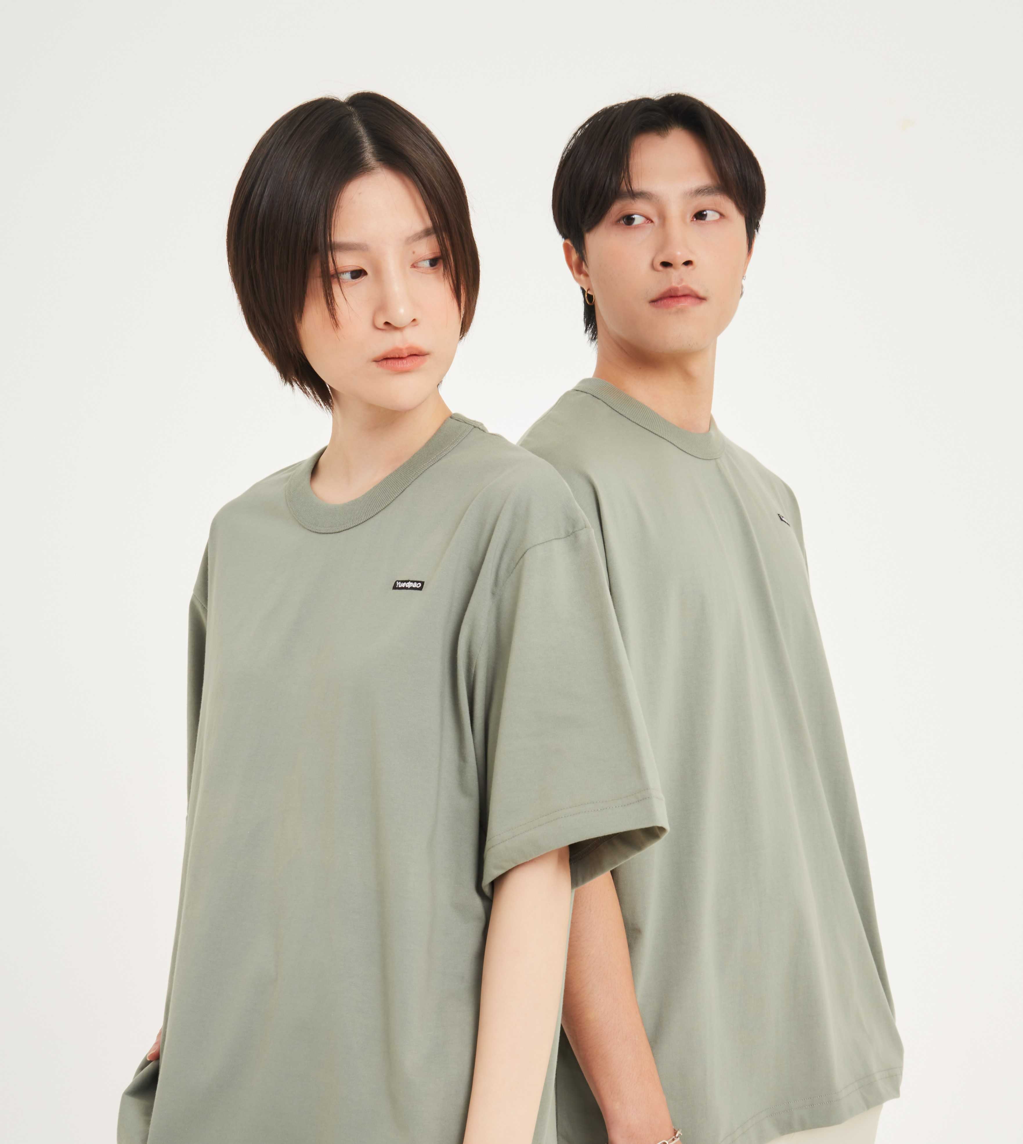 Yuedpao เสื้อยืดเปล่า Signature Oversize Summer สี Forest fog