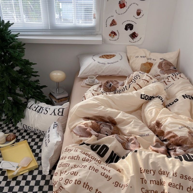 ชุดผ้าปูที่นอนลายน้องหมี  (พรีออเดอร์ 15-20 วันหลังปิดรอบ)