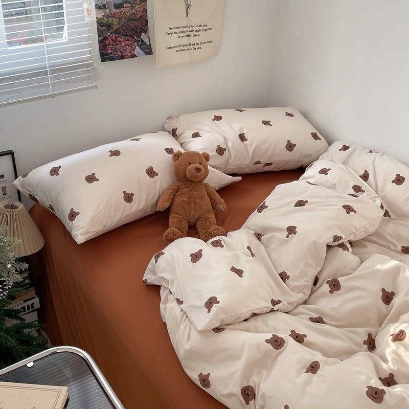 ชุดผ้าปูที่นอนลายน้องหมี  (พรีออเดอร์ 15-20 วันหลังปิดรอบ)