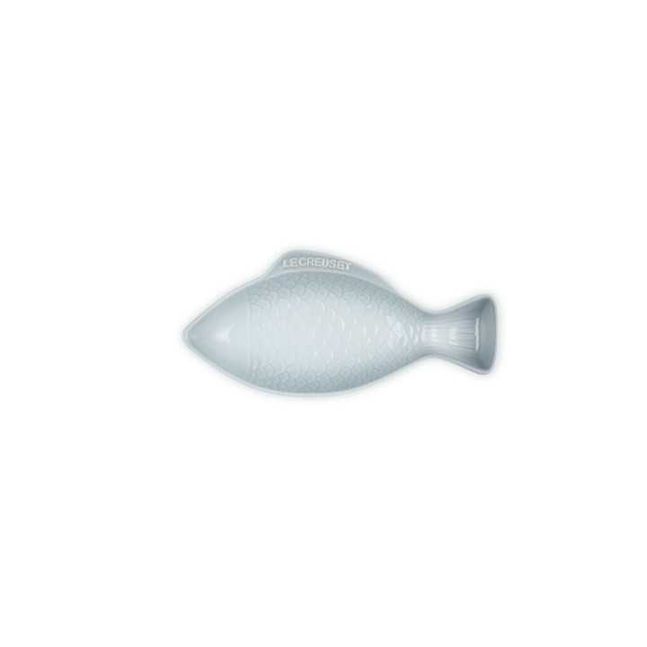 MEDIUM FISH DISH SILVER BLUE