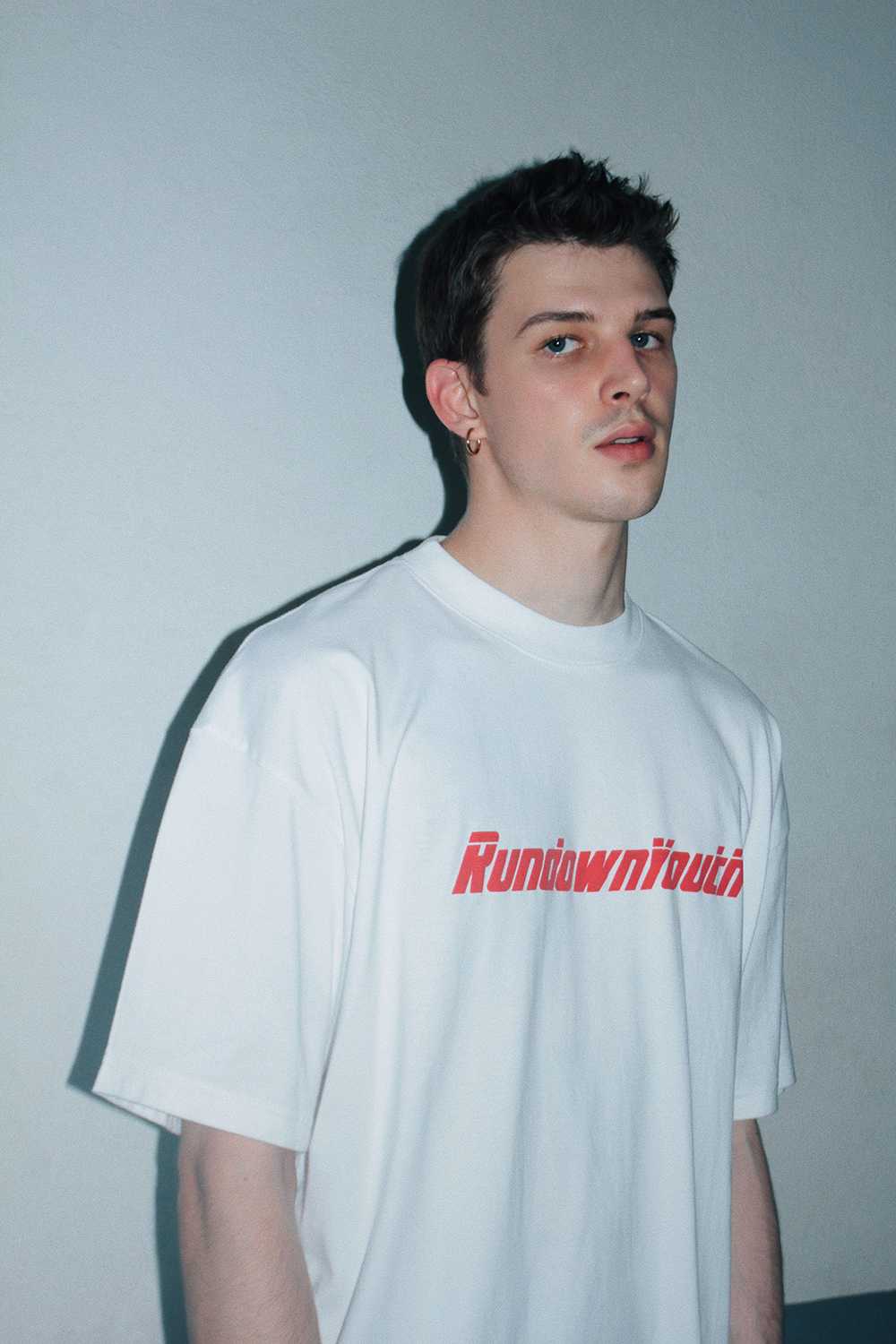 'Back to Basic' Red Logo T-Shirt 049