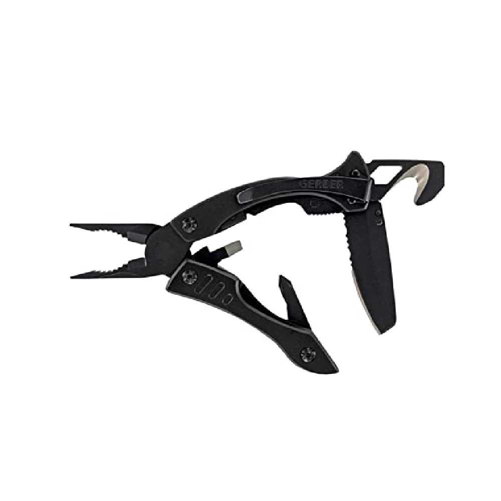 GERBER CRUCIAL MULTI-TOOL WITH STRAP CUTTER - BLACK