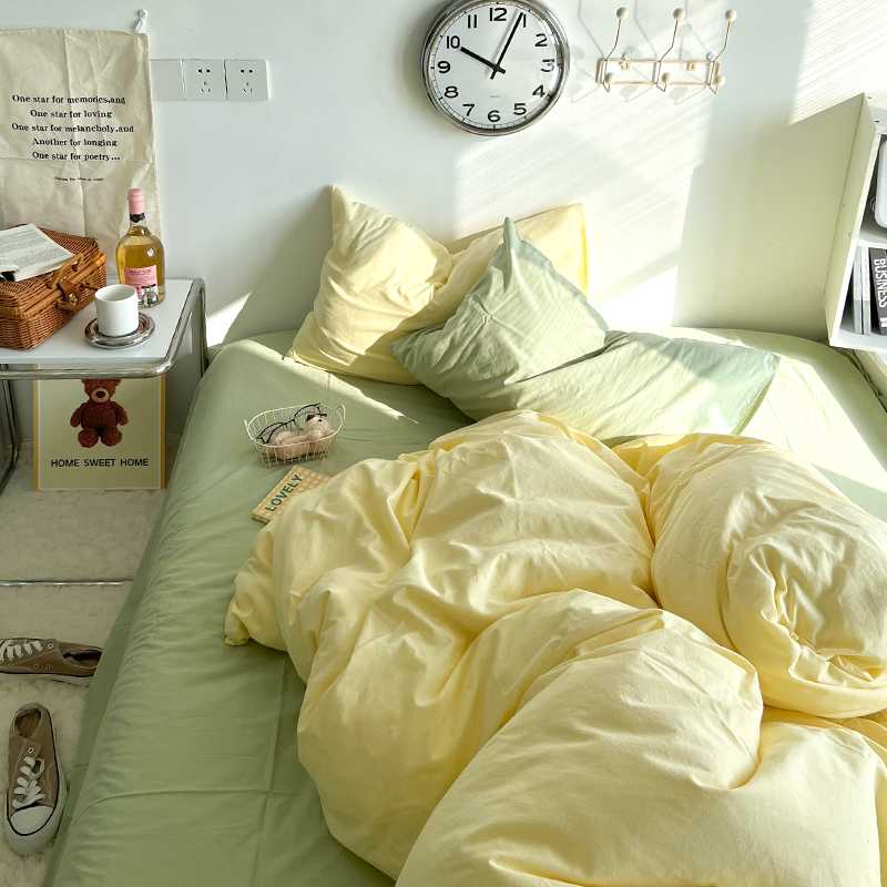 ชุดผ้าปูที่นอนสีทูโทน (พรีออเดอร์ 15-20 วันหลังปิดรอบ)