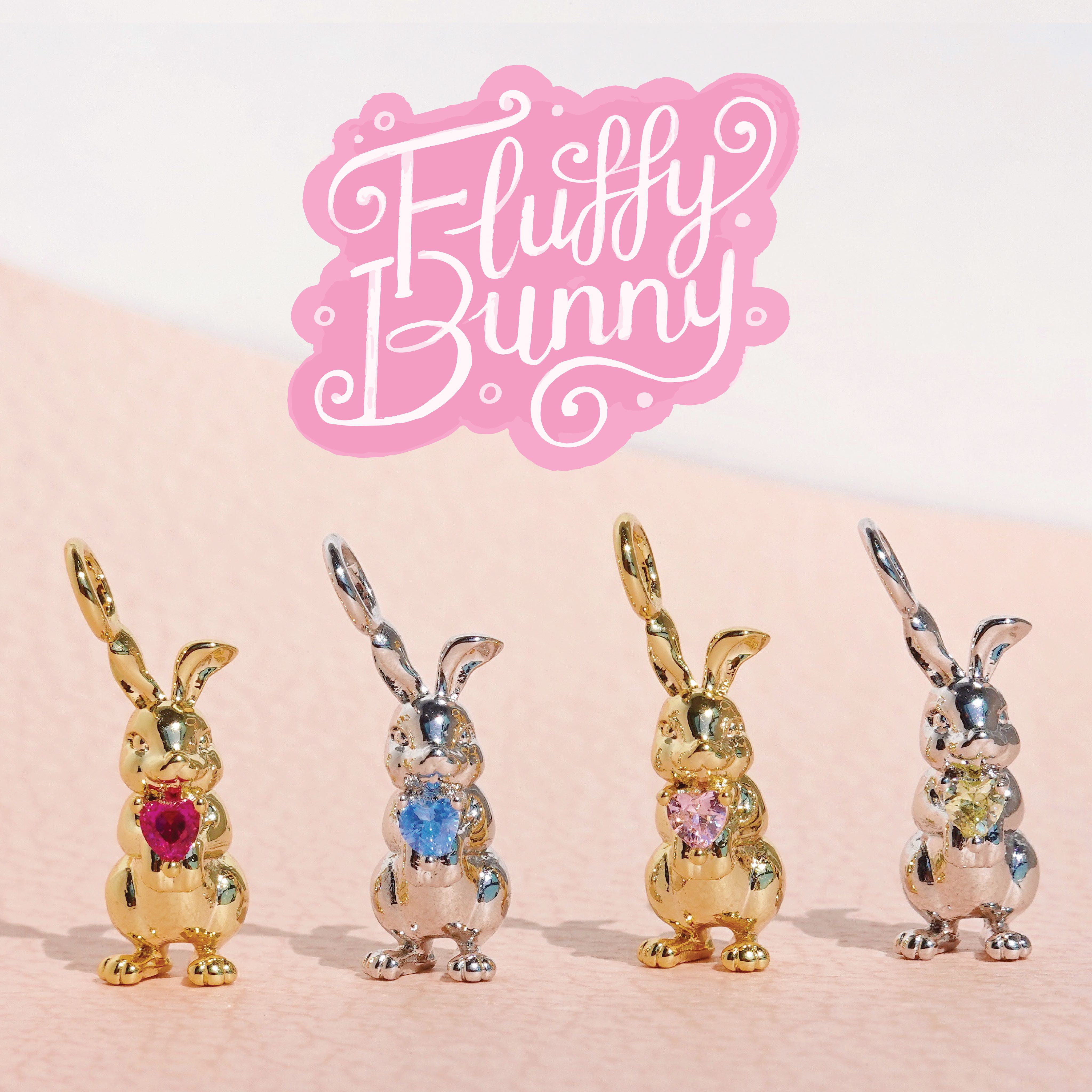 Fluffy Bunny charm (จี้กระต่าย)