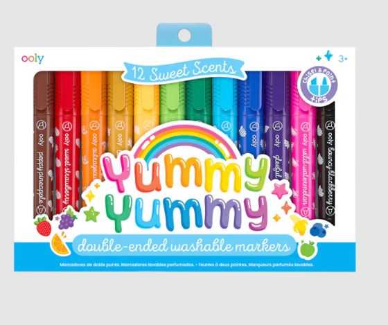 OOLY :  YUMMY YUMMY SCENTED MARKERS  SET OF 12