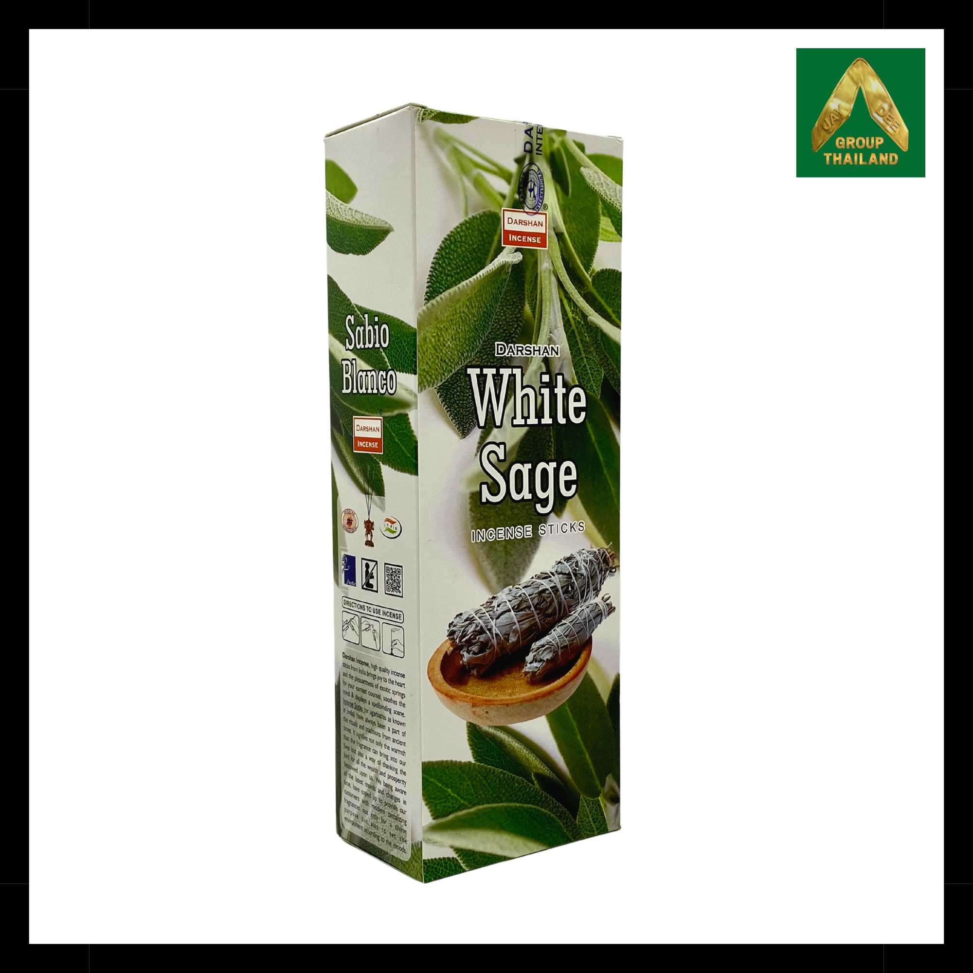Darshan - White Sage (ไวท์เสจ) Incense Sticks