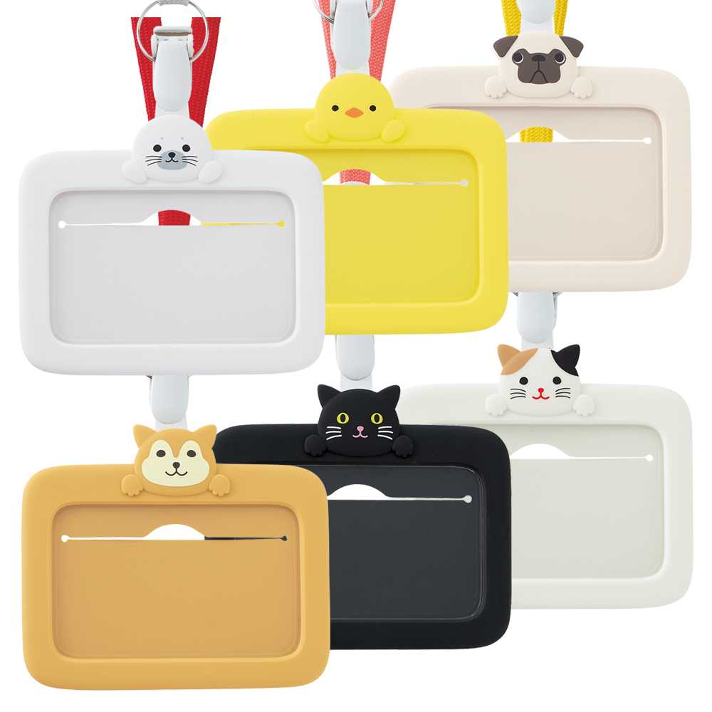 LIHIT Smart Fit Punilabo ID Card Holder (กระเป๋าซิลิโคนใส่บัตรพร้อมสายคล้องคอ) A-7804