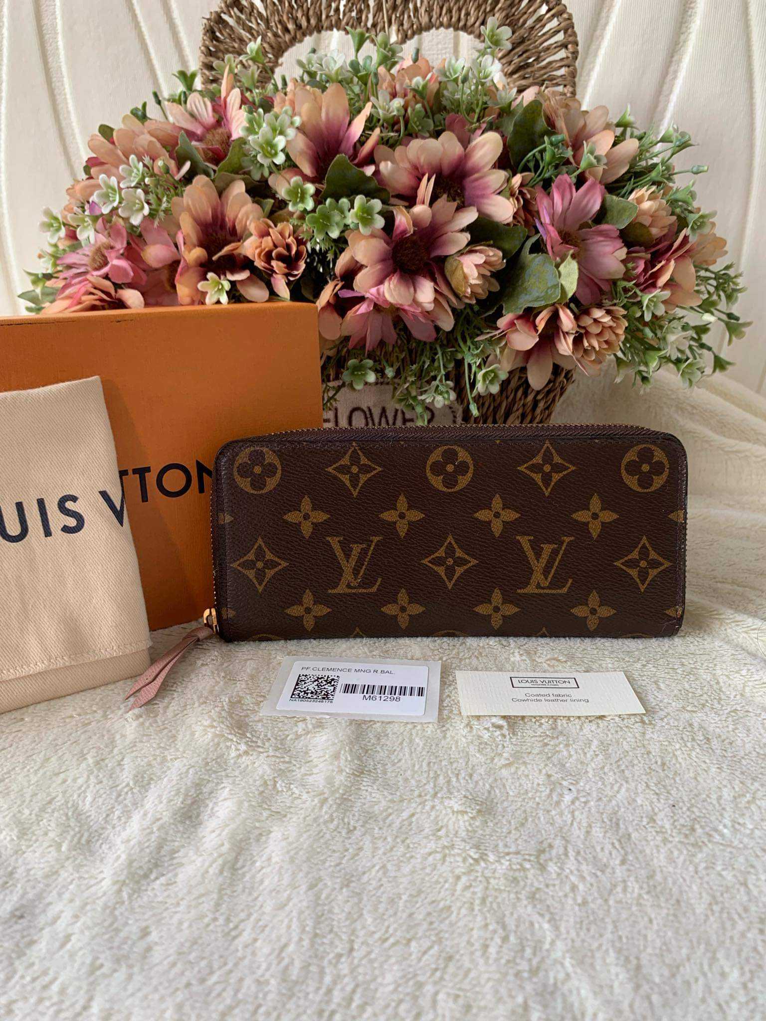 LV CLÉMENCE WALLET PINK