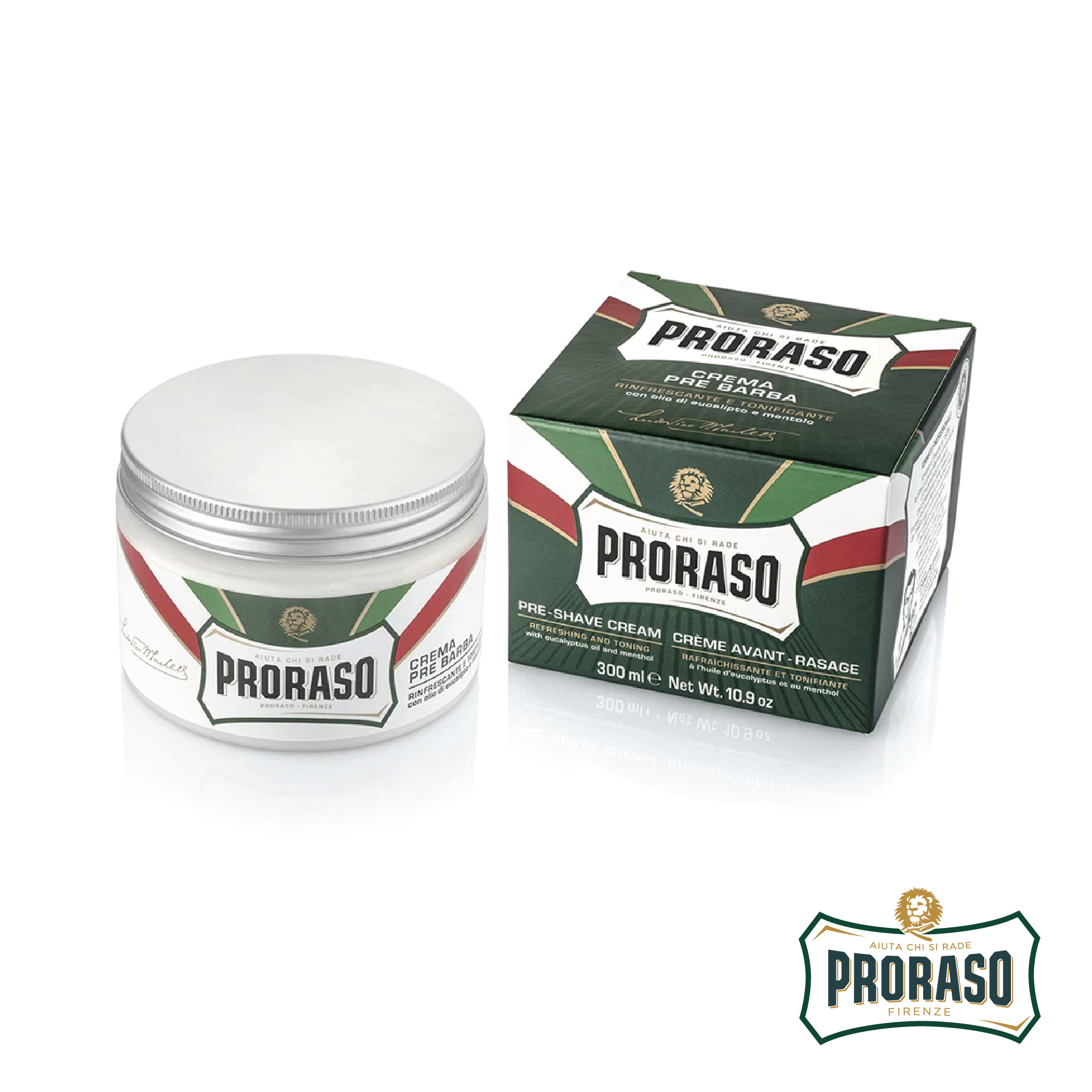 Proraso Pre-Shave Cream Refreshing 300ML /  โปรราโซ พรีเชฟ ครีม รีเฟรชชิ่ง 300 มล.