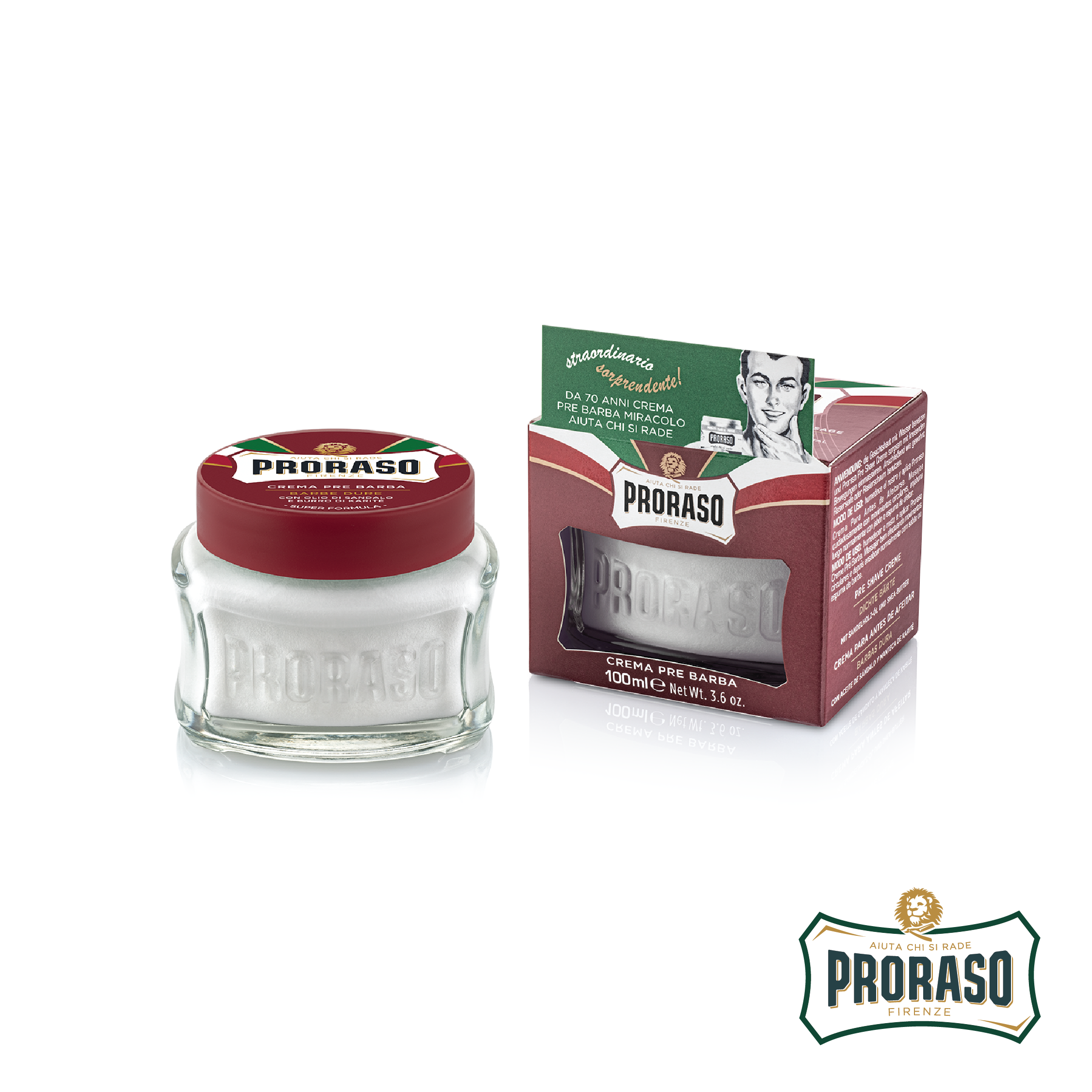 Proraso Pre-Shave Cream Nourishing 100ML /  โปรราโซ พรีเชฟ ครีม นูริชชิ่ง 100 มล.