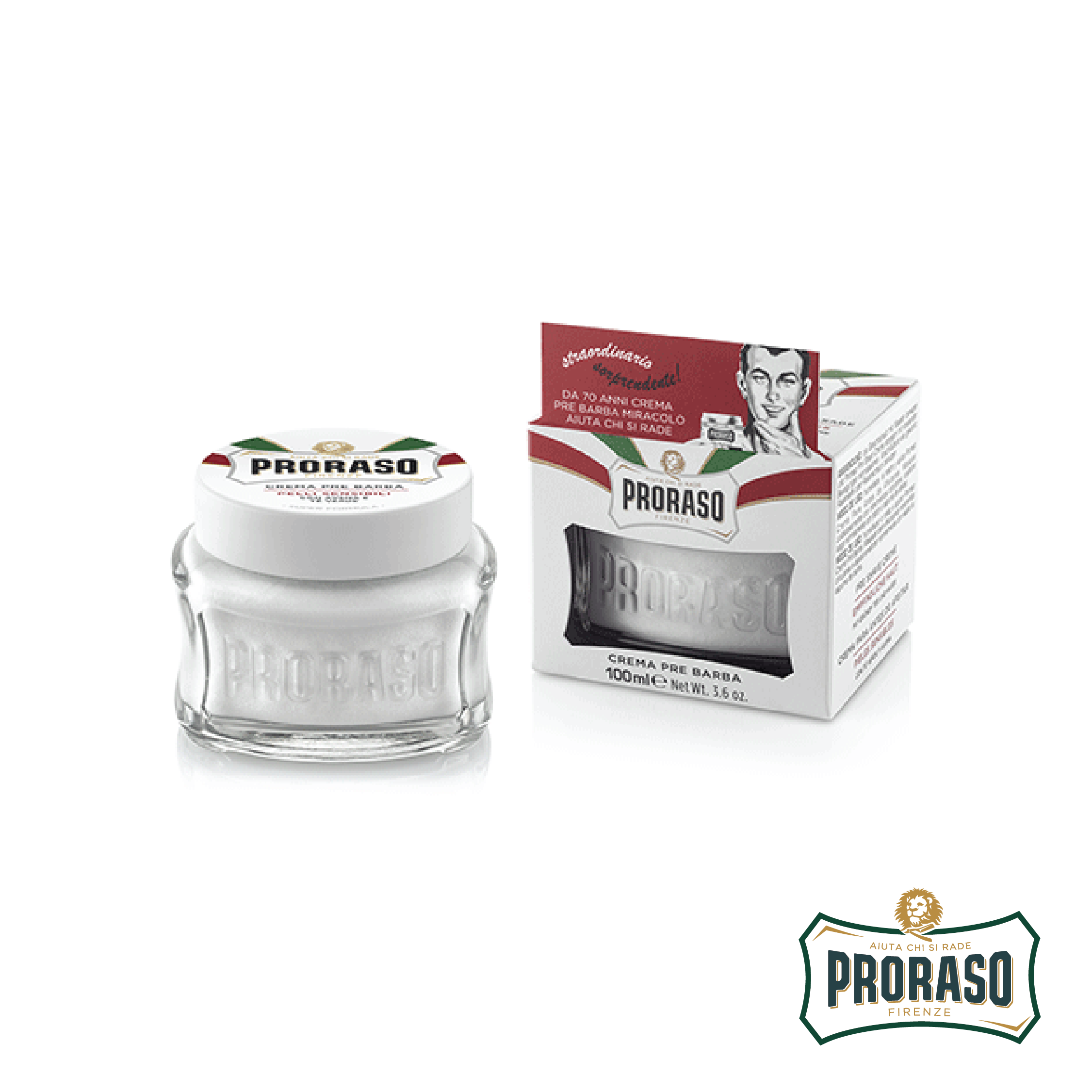 Proraso Pre-Shave Cream Sensitive Skin 100ML /  โปรราโซ พรีเชฟ ครีม เซนซิทีฟ สกิน 100 มล.