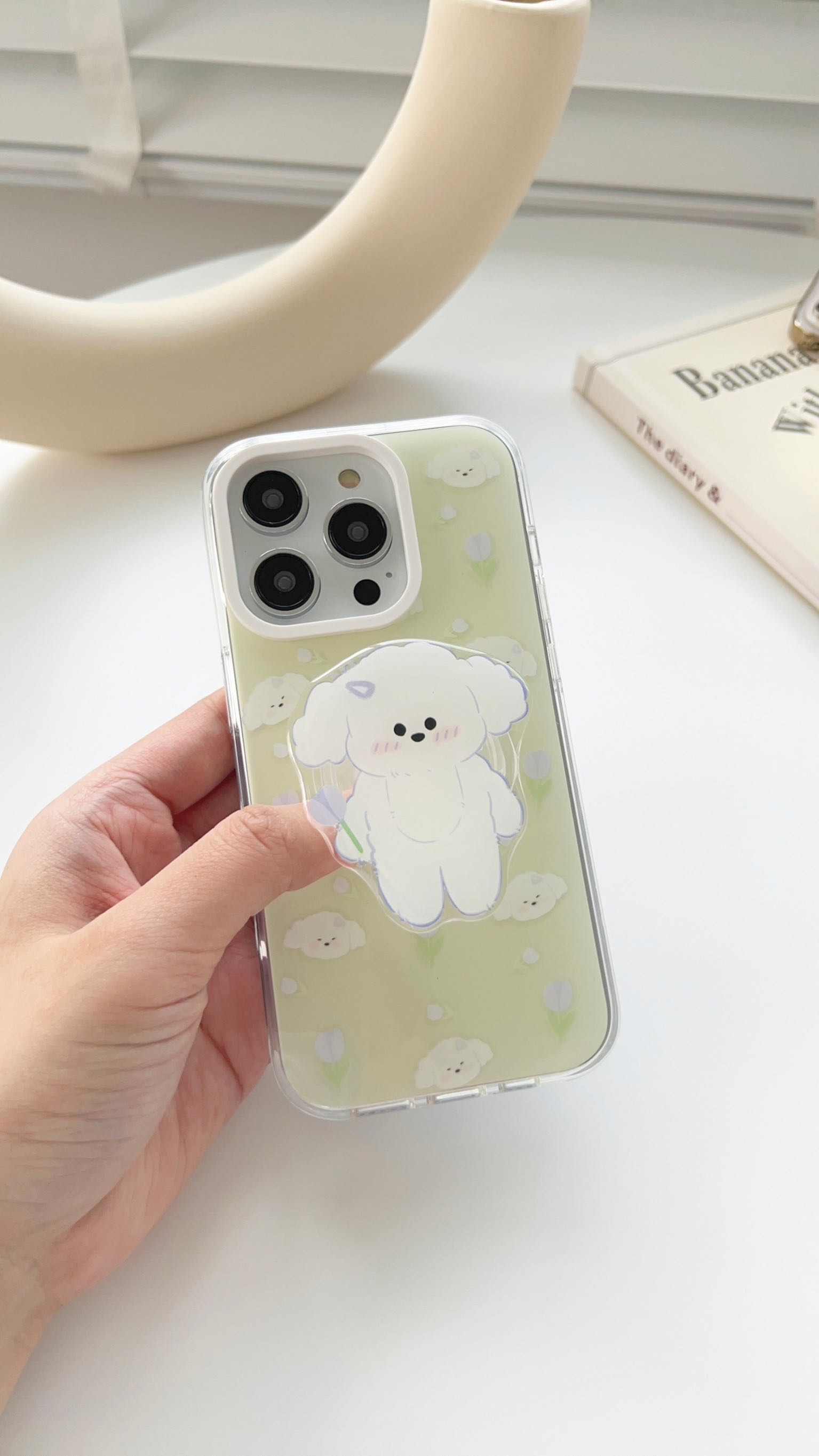 สอบถามก่อนกดสั่ง เคสสีเขียว เคสหมา เคส+holder griptok ไอริง เคสแข็ง ผิวเงา เคสไอโฟน เคสiphone