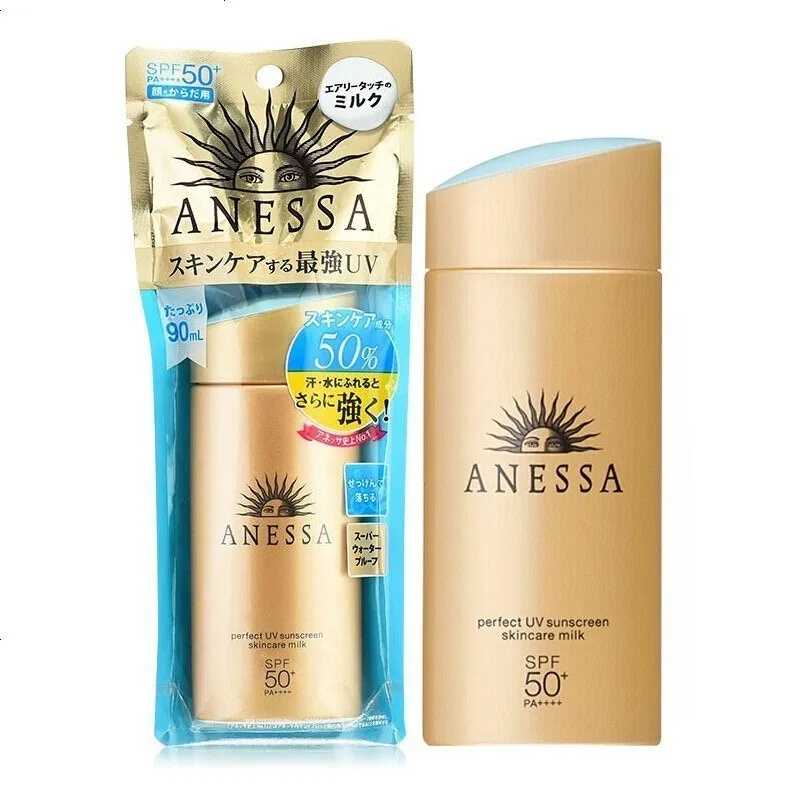 Anessa Perfect UV Sunscreen Skincare Milk (สีทอง) 90 ml