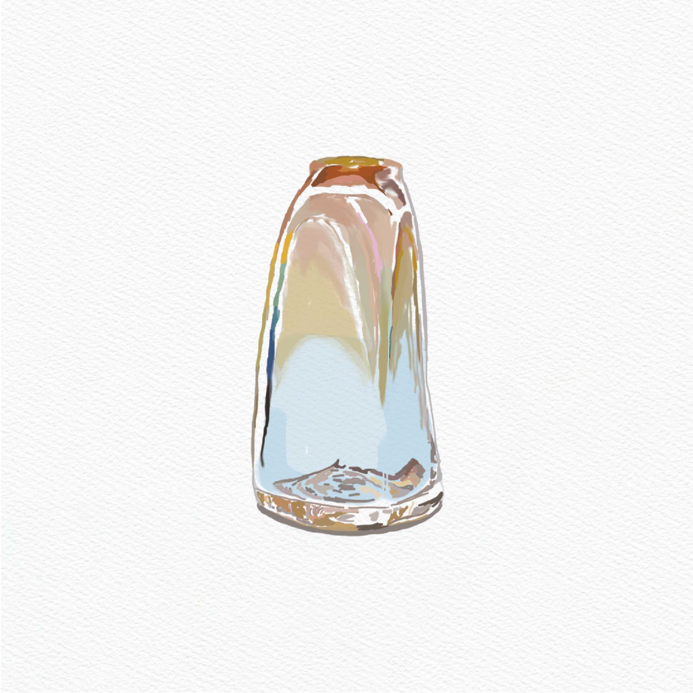 ttq vase sticker - hologram - bottle