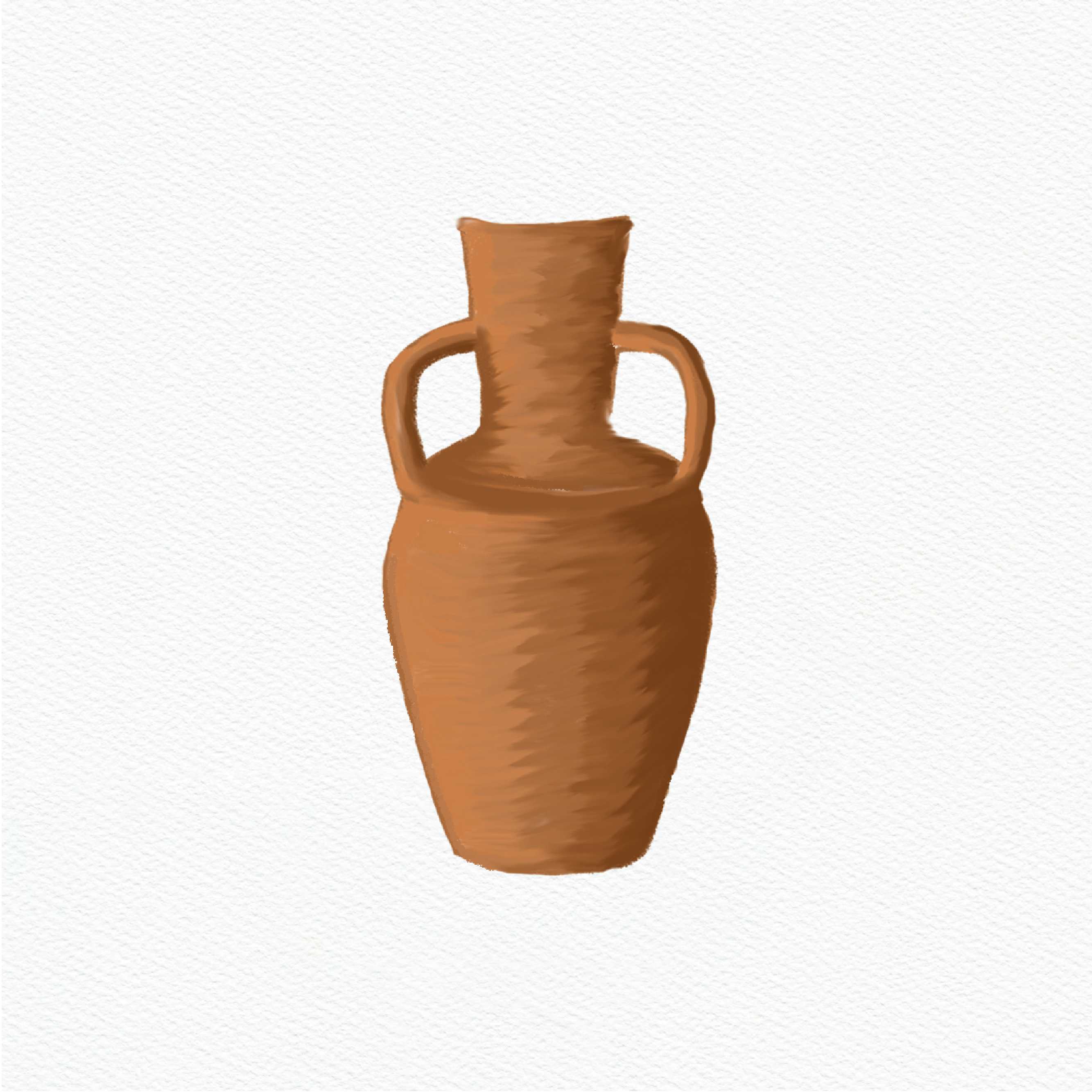 ttq vase sticker - terracotta
