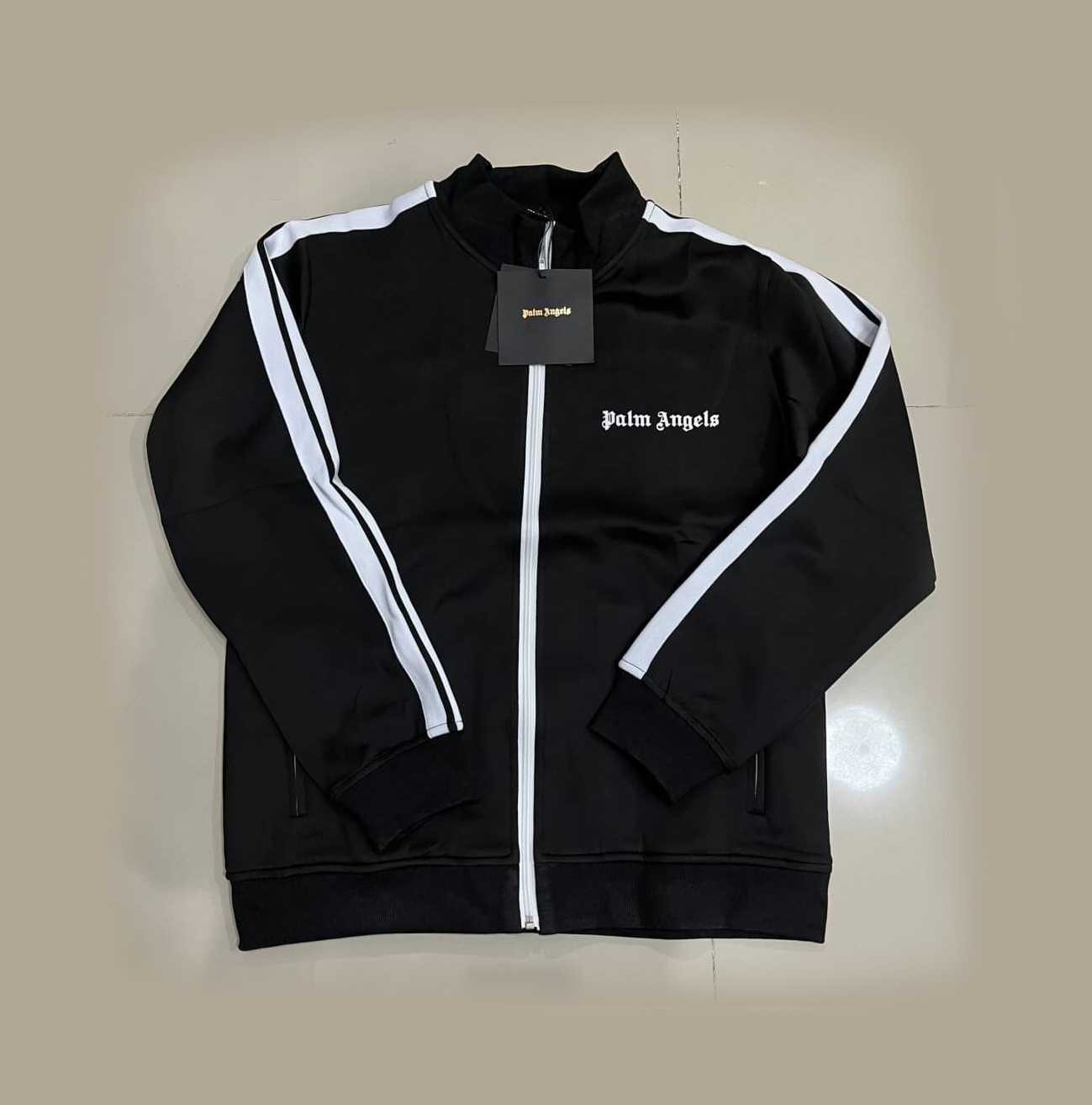 PALM ANGELS CLASSIC BLACK TRACK JACKET เสื้อคลุม แจ็คเก็ตแบรนด์ปาล์มแองเจิล