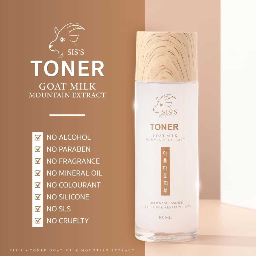 ซีสส์ โทนเนอร์นมแพะ Sis’s Toner Goat Milk 100 ml.