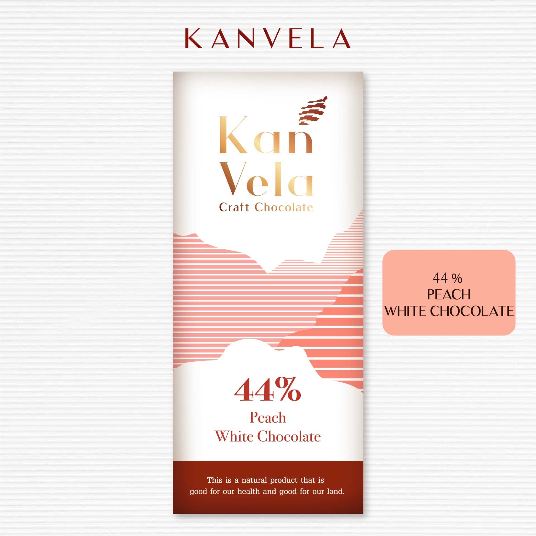 44% Peach White Chocolate 30g