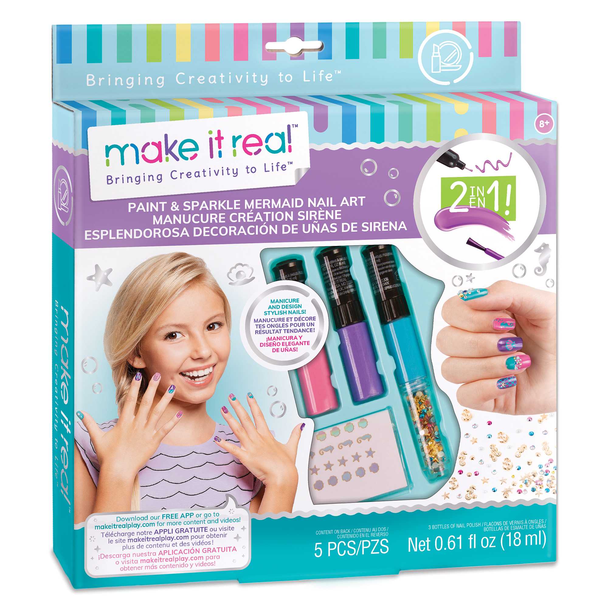 Make It Real - Paint & Sparkle Nail Art: Mermaid Spa