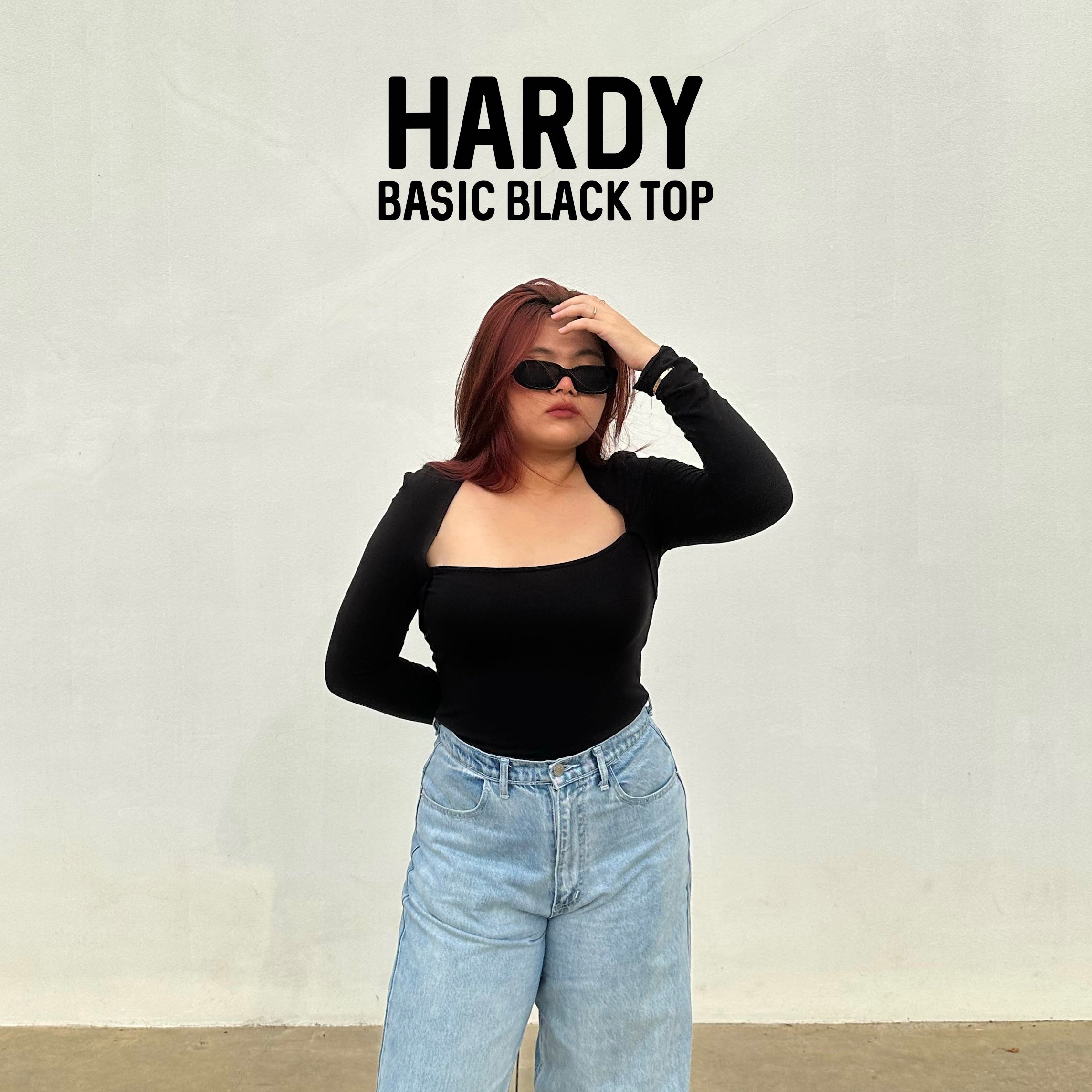 HARDY basic black top
