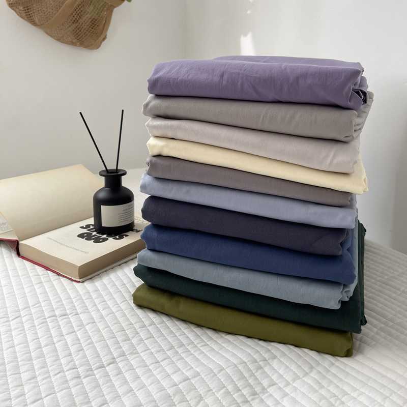 ผ้าปูที่นอนสีพื้น ผ้าคอตตอน100%  (พรีออเดอร์ 15-20 วัน)