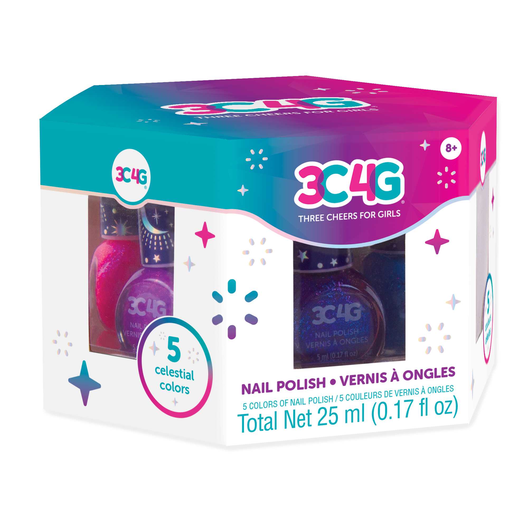 3C4G  Celestial Hexagon 5 Pk Nail Polish