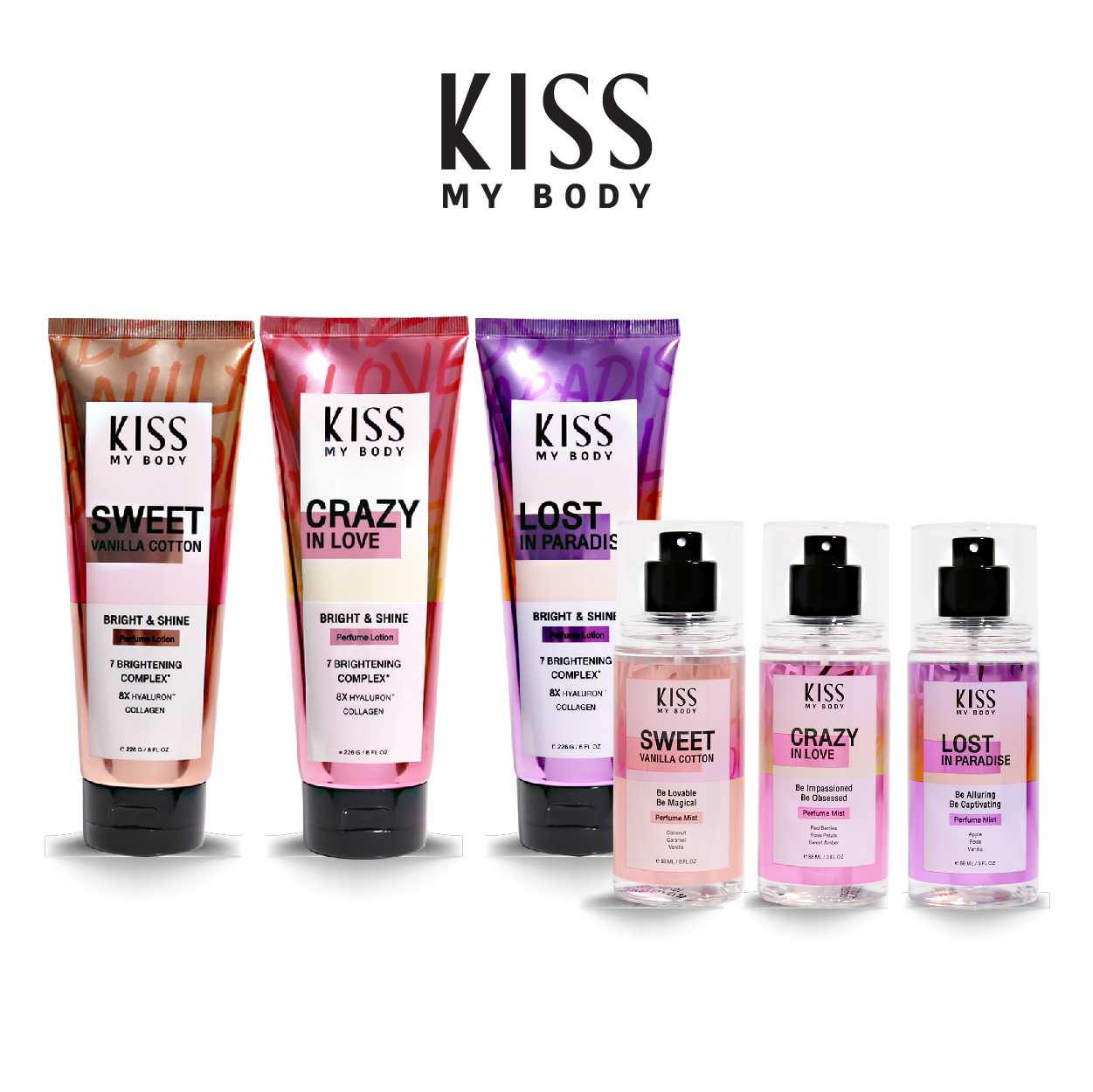 【ซื้อคู่สุดคุ้ม】Kiss My Body Bright & Shine 226 g
