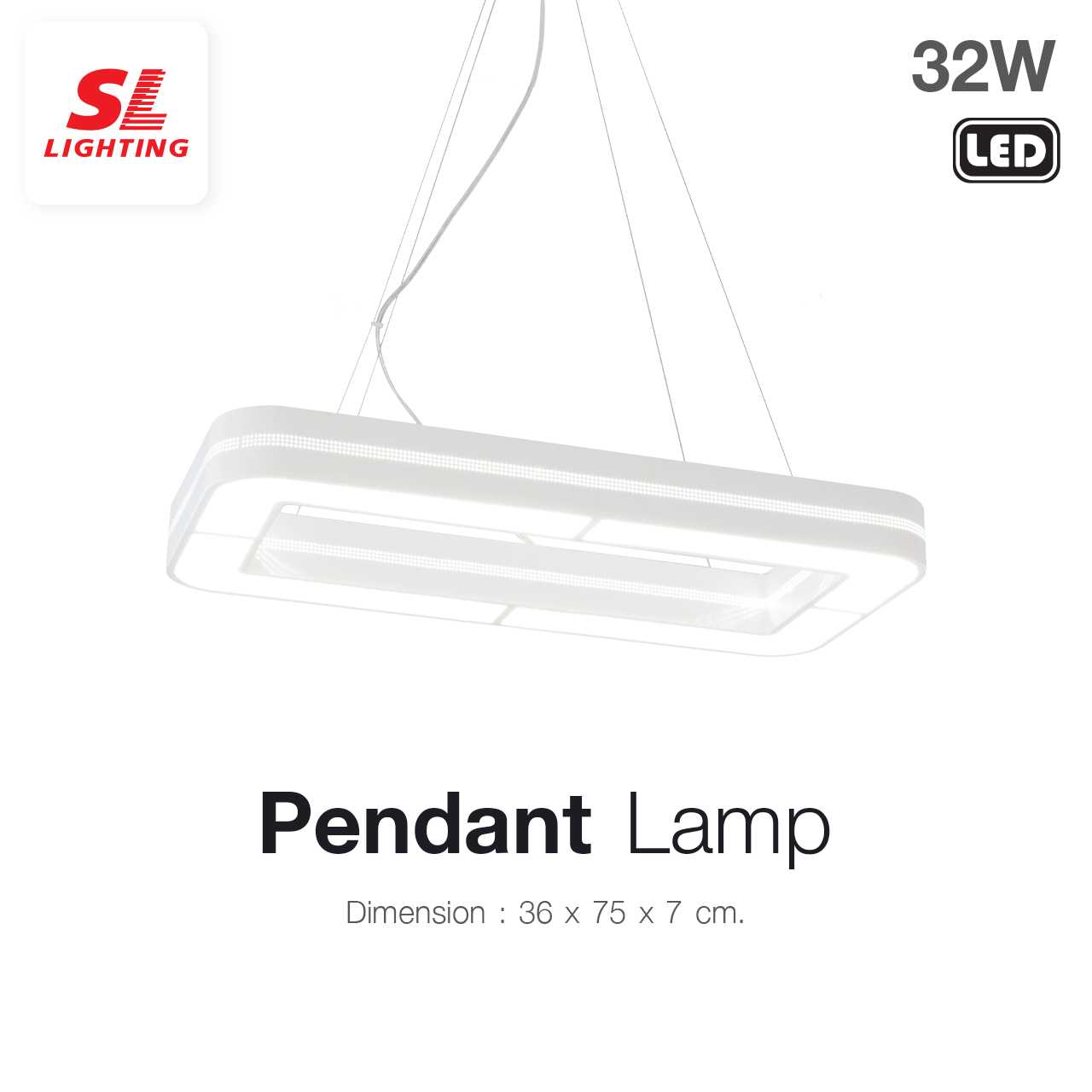 SL LIGHTING | โปรโมชั่นลดราคา โคมไฟห้อย LED รุ่น P192/32W