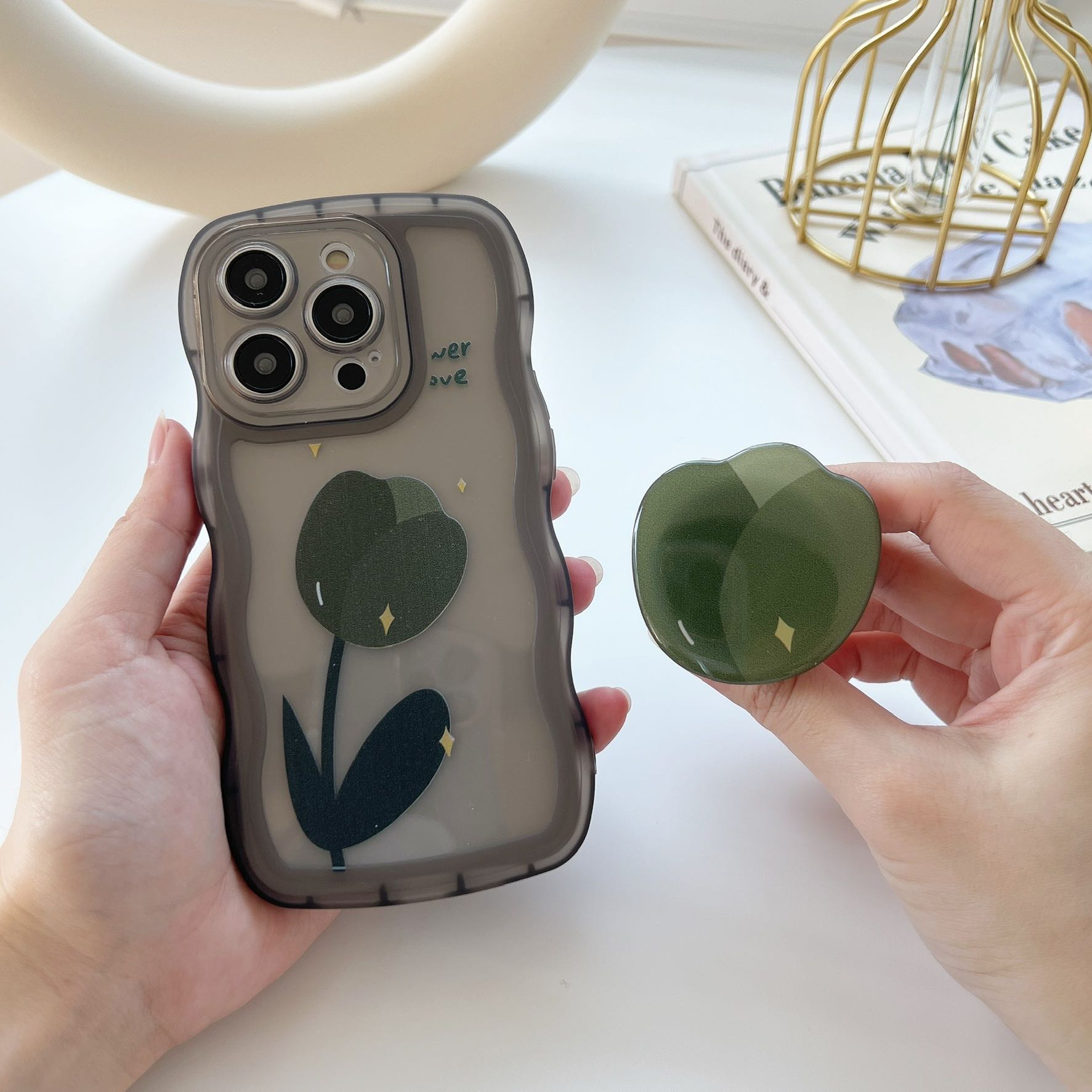 สอบถามก่อนกดสั่ง เคสขอบหยัก เคสใส เคสทิวลิป เคส+holder griptok ไอริง เคสนิ่ม เคสไอโฟน เคสiPhone 