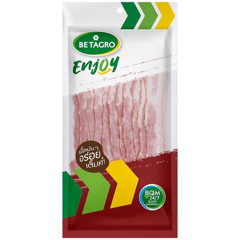 เบคอนยาวรมควัน (ร้านหมูBetagroตู้2) แพ็คละ