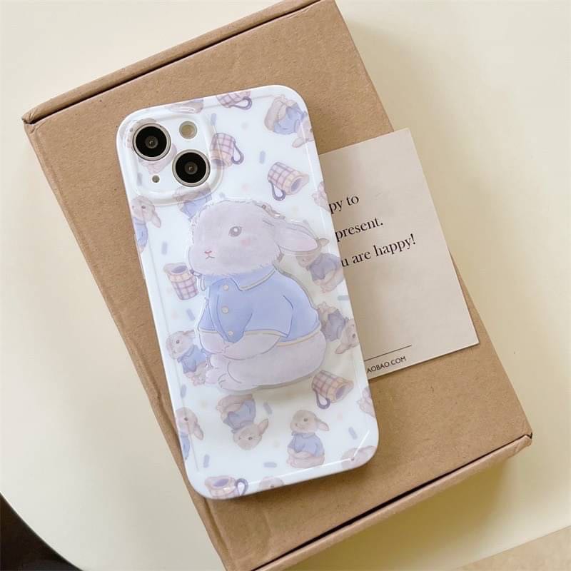 สอบถามก่อนกดสั่ง เคสกระต่าย เคสสีขาว เคสผิวเงา เคส+holder griptok ไอริง เคสสีม่วง เคสไอโฟน เคสiPhone